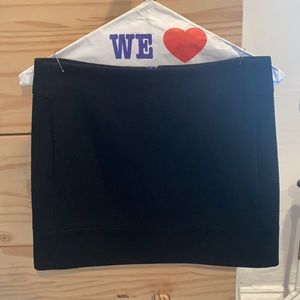 J. Crew black wool mini skirt. Size 00